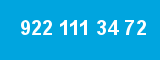 922 111 34 72 922 111 34 72